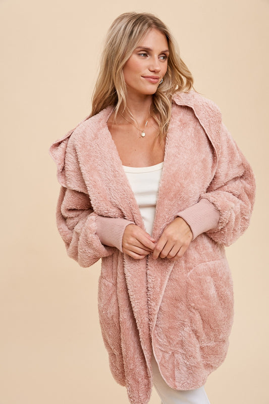 Autumn Plush Hooded Jacket