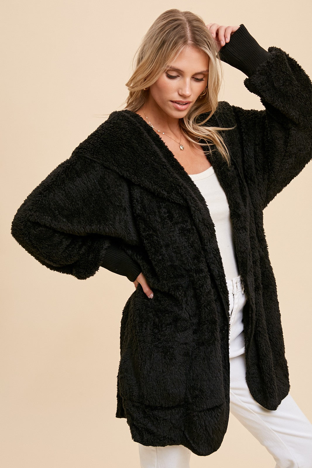 Autumn Plush Hooded Jacket