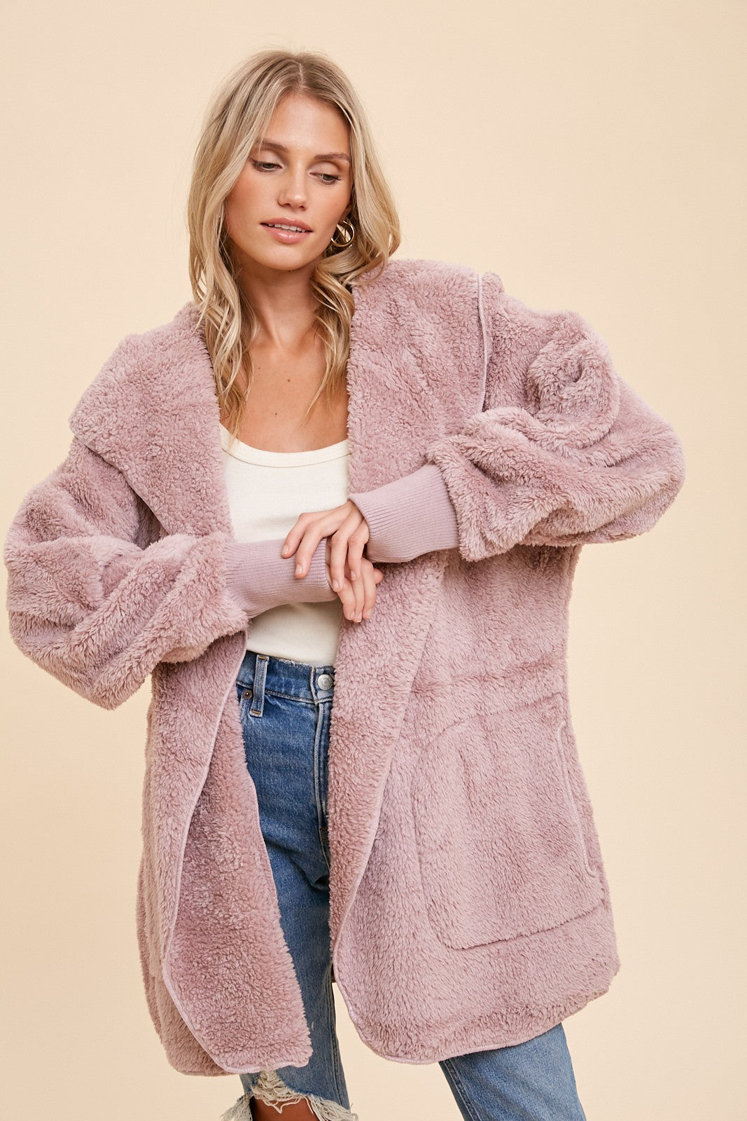 Autumn Plush Hooded Jacket
