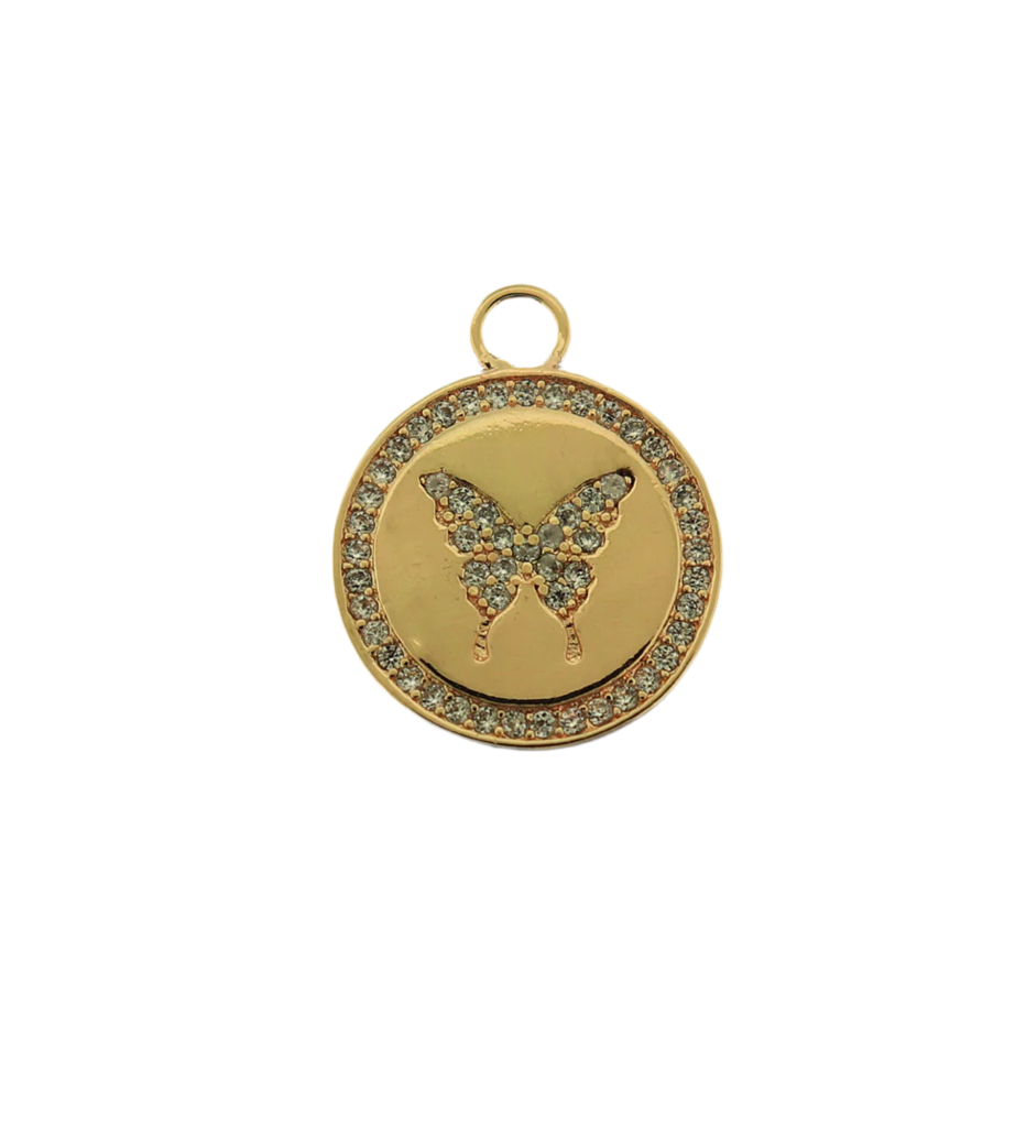 14k Butterfly Pendant Charm