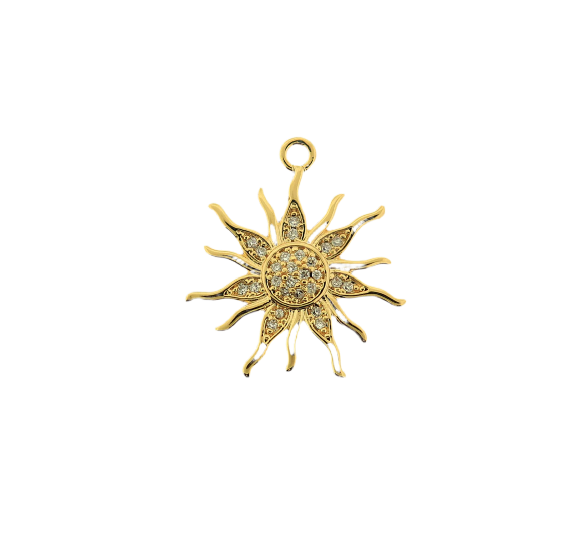 14k Celestial Sun Charm