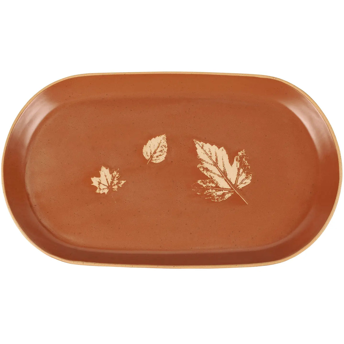 Fall Leaved Oval Platter