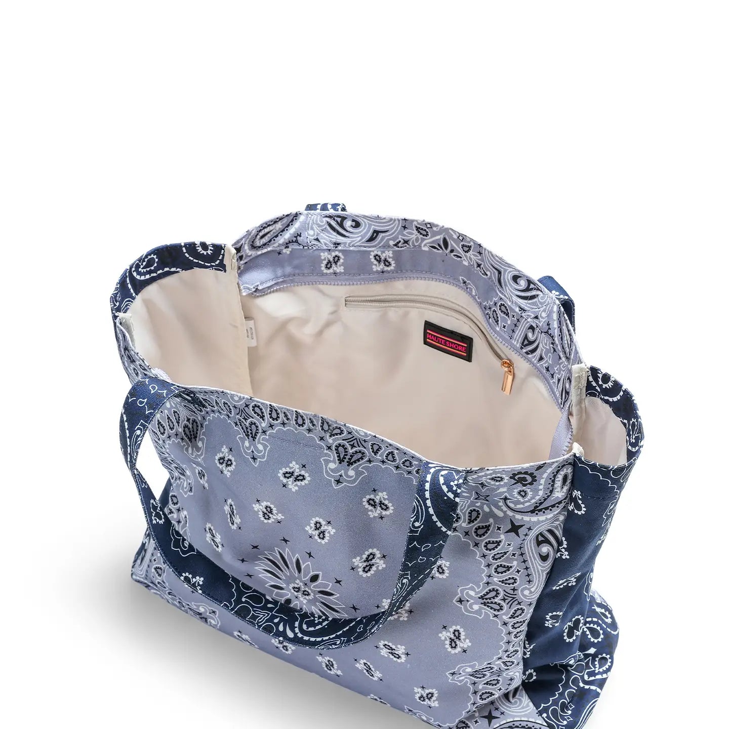 Bandana Print Canvas Tote