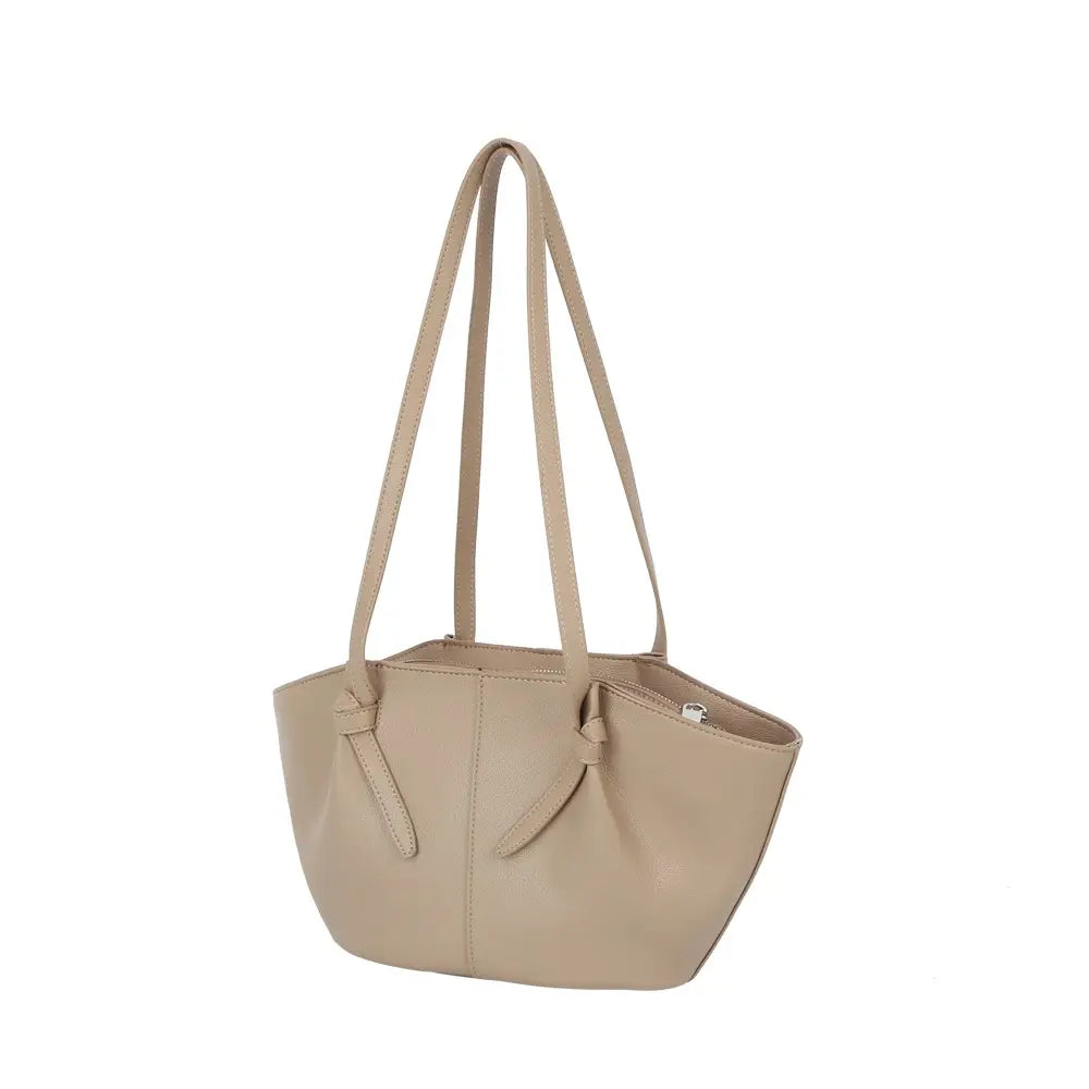 Twist Lock Winged Shoulder Tote Bag