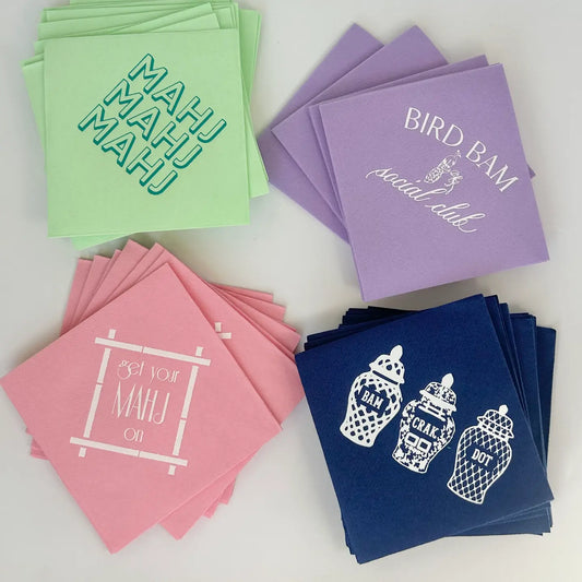 Mah Jong Cocktail Napkins