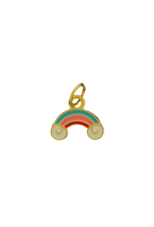 18k Gold Rainbow Charm