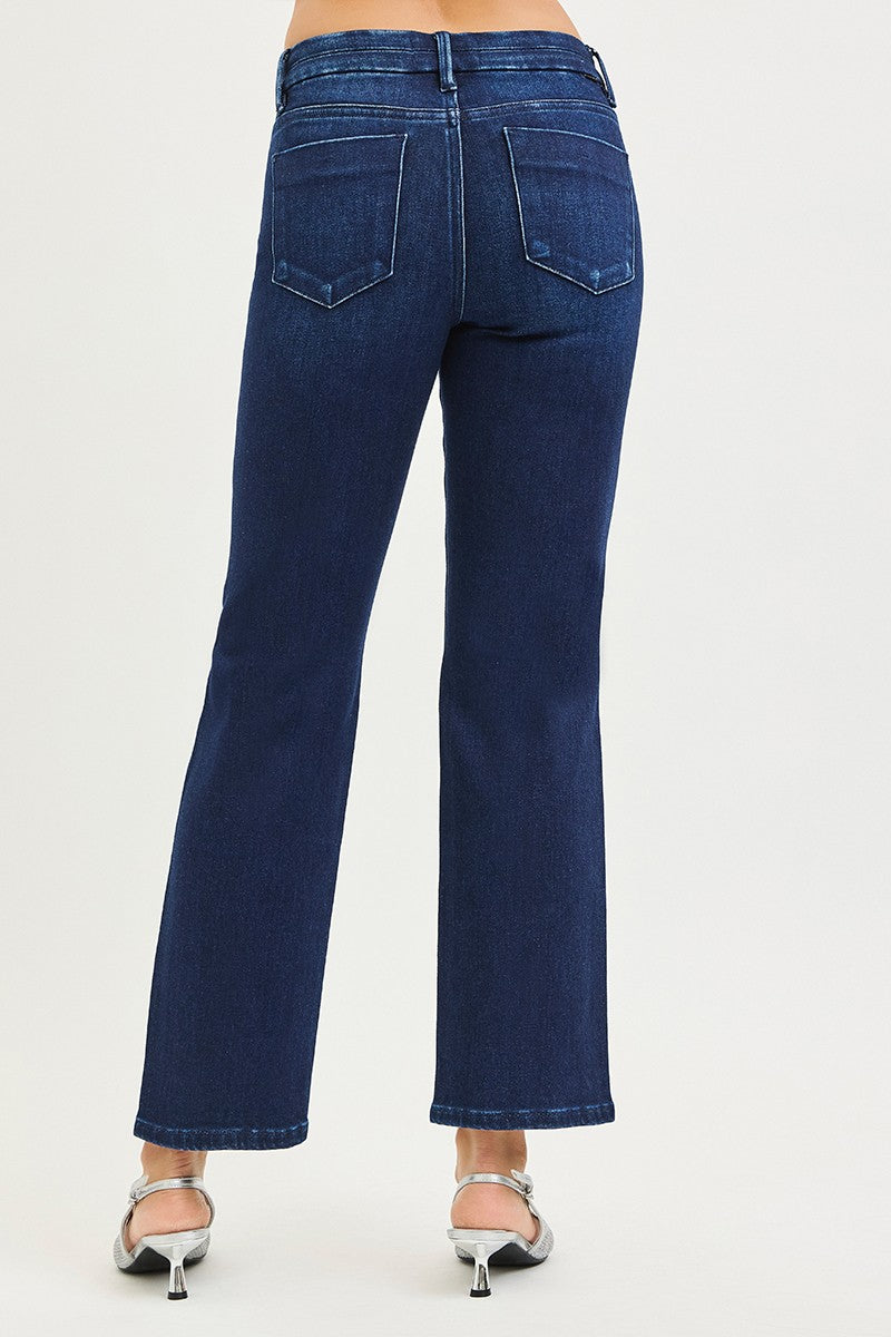 Blake Tummy Control Mid Rise Ankle Straight Jeans