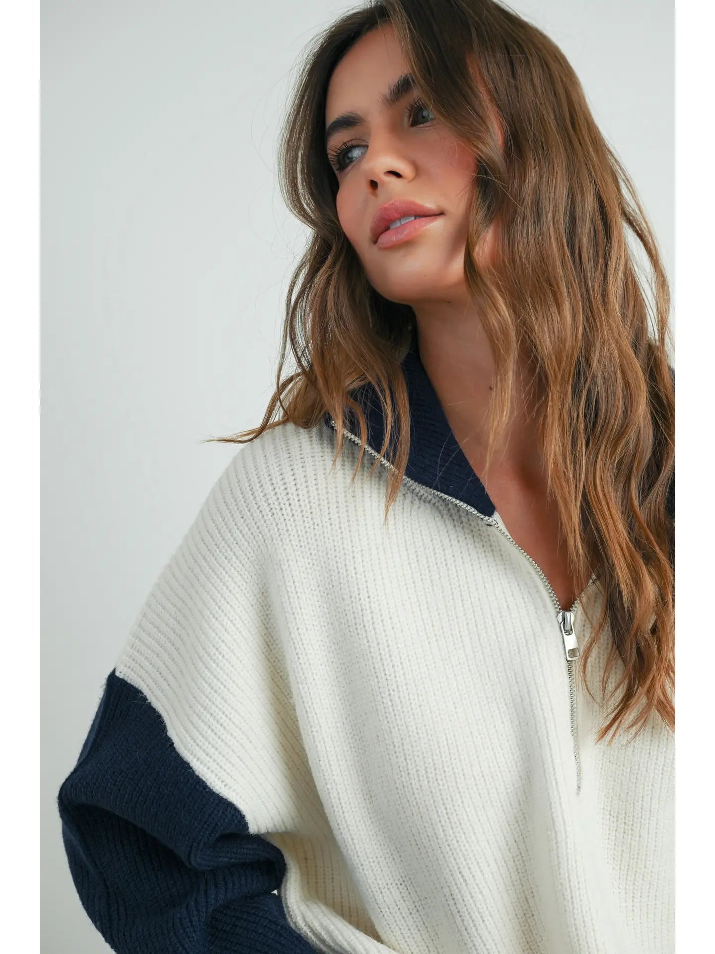 Quinn Color Block Half Zip