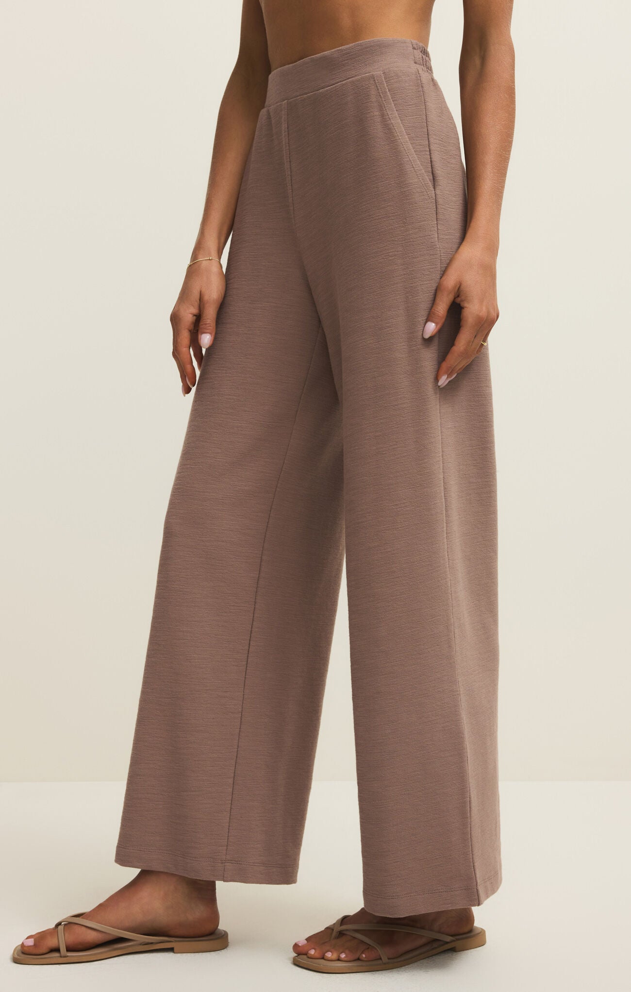 Andre Textured Wide Leg Pant