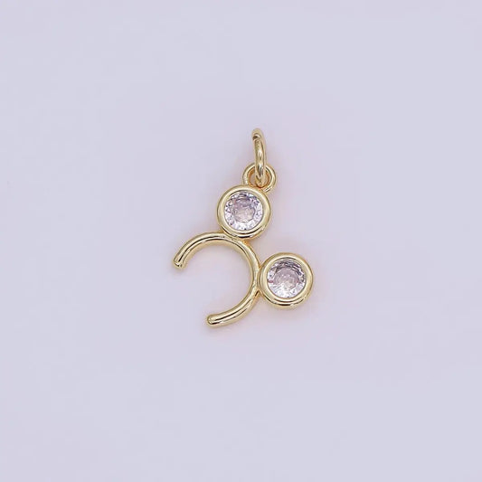 24K Gold Filled Mickey Mouse Ear Headband Charm
