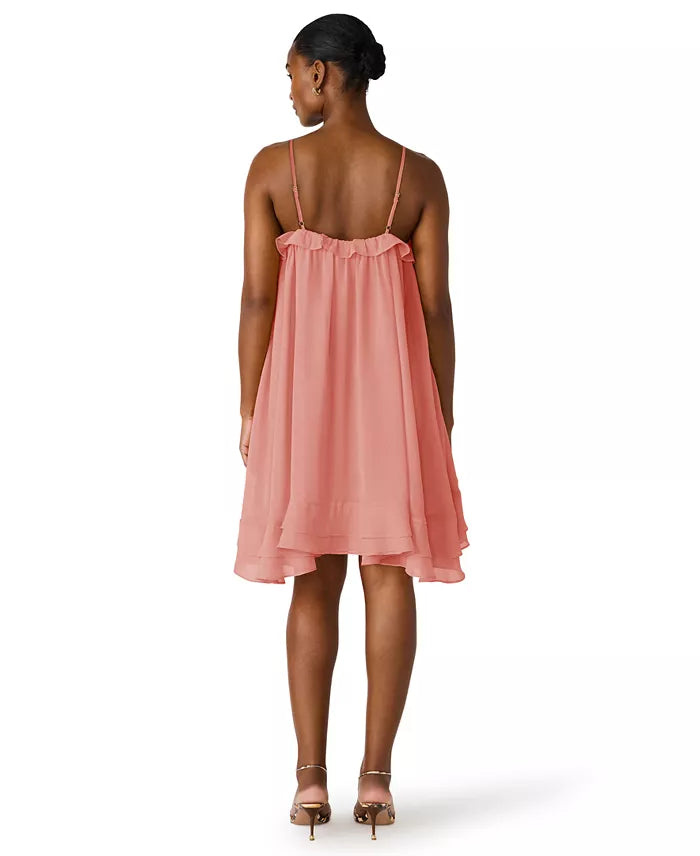 Juiliany Ruffle High Low Mini Dress