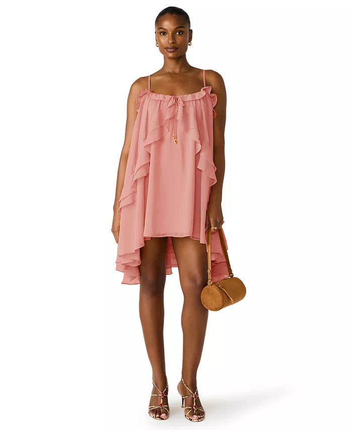 Juiliany Ruffle High Low Mini Dress