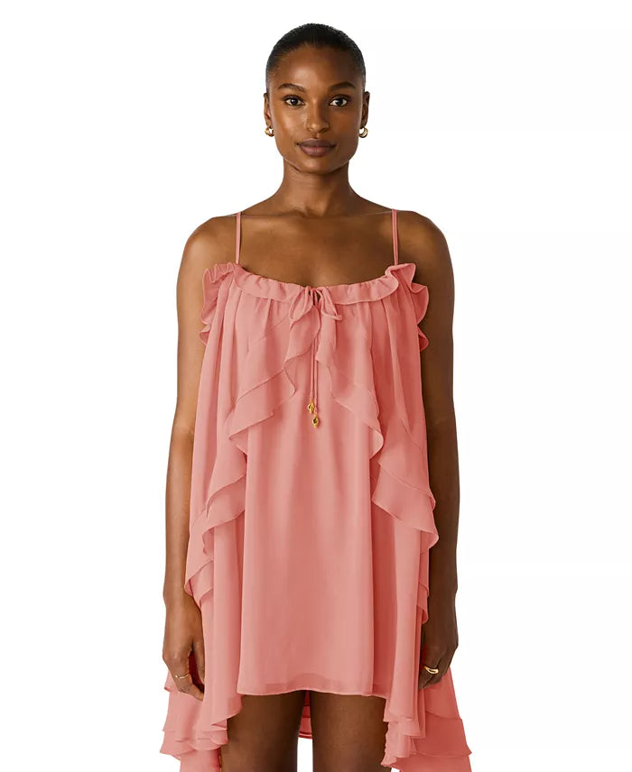 Juiliany Ruffle High Low Mini Dress