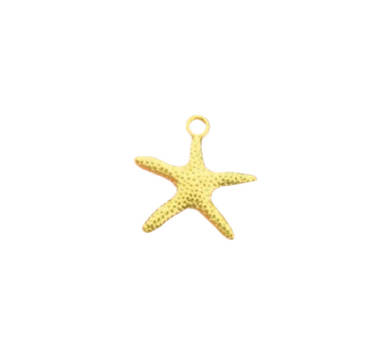 Gold Starfish Charm