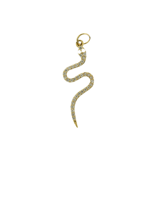 14k Snake Charm