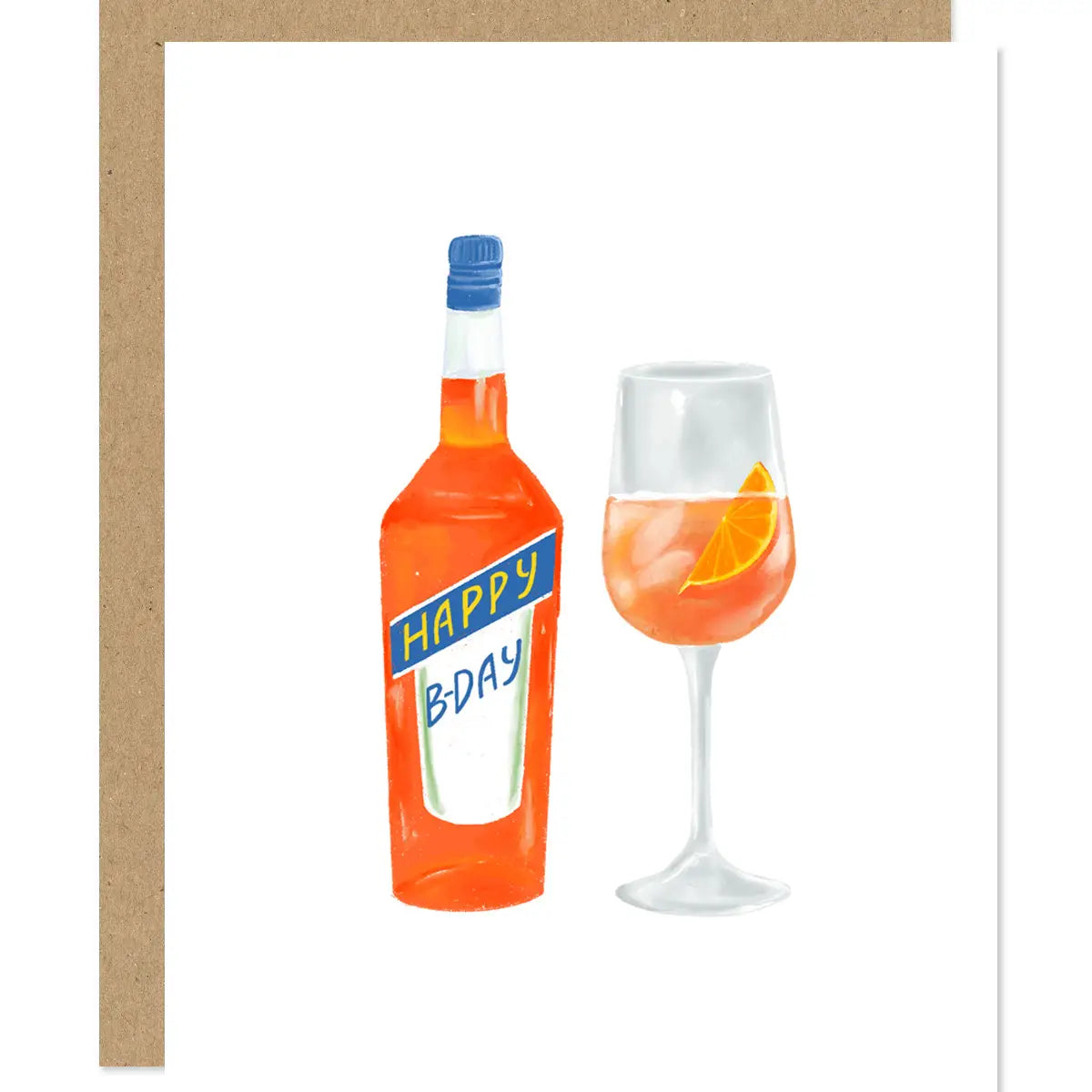 Aperol Spritz Happy Birthday Card