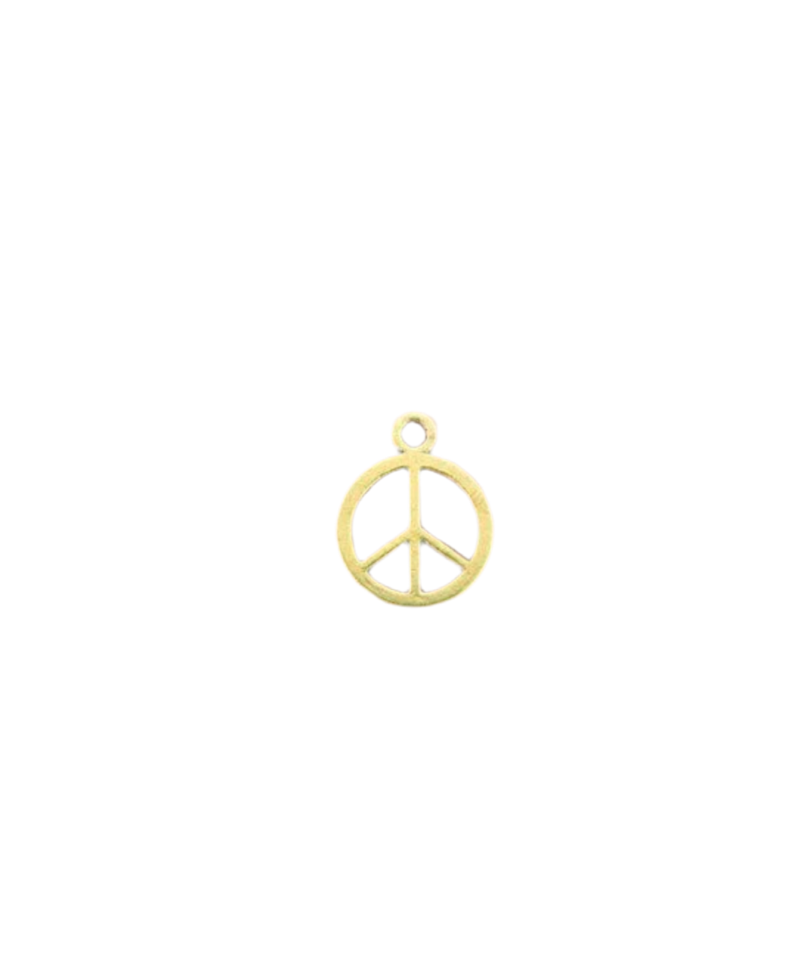 Gold Peace Sign Charm