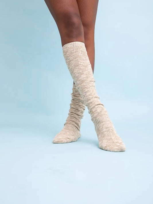 Speckle Knit Boot Socks