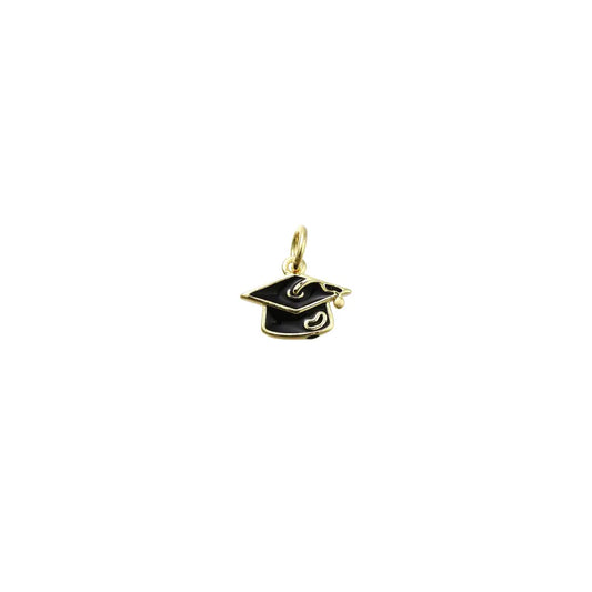 18k Graduation Cap Charm