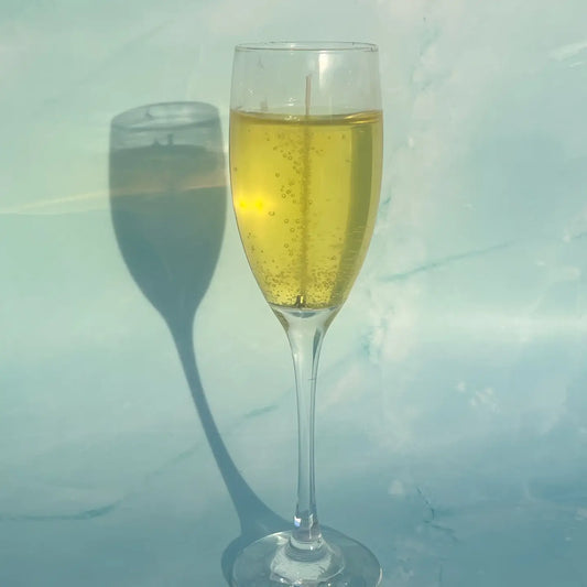 Champagne Glass Candle