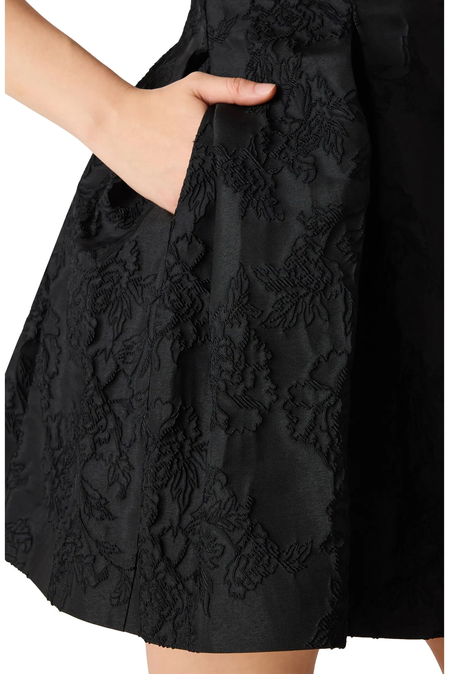 Aylani Floral Jacquard Dress