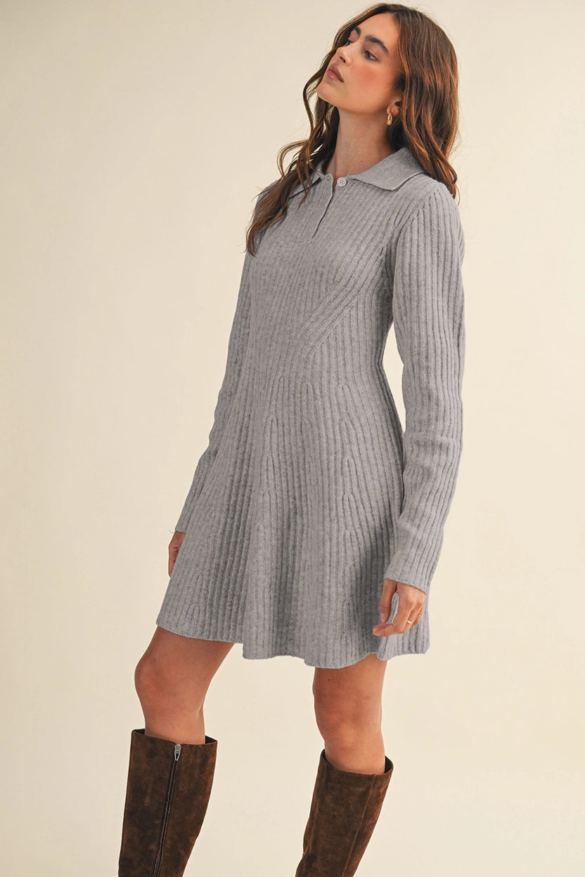 Campbell Flared Sweater Dress