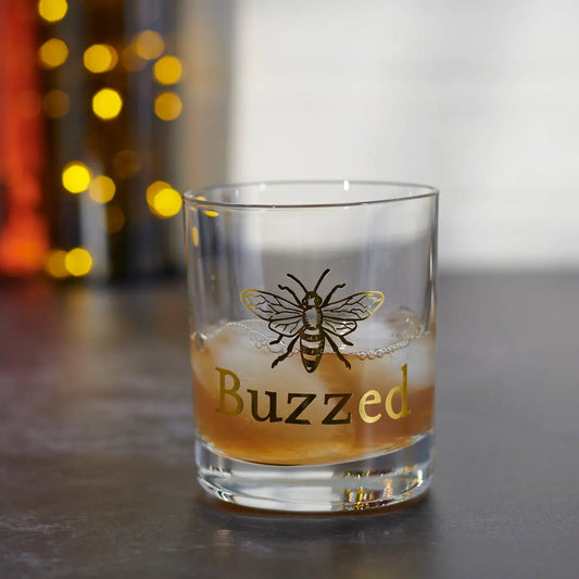 Buzzed Rocks Glass