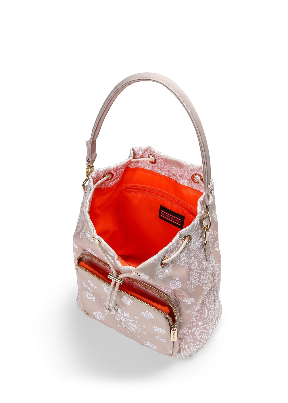 Bandana Print Bucket Bag/Backpack