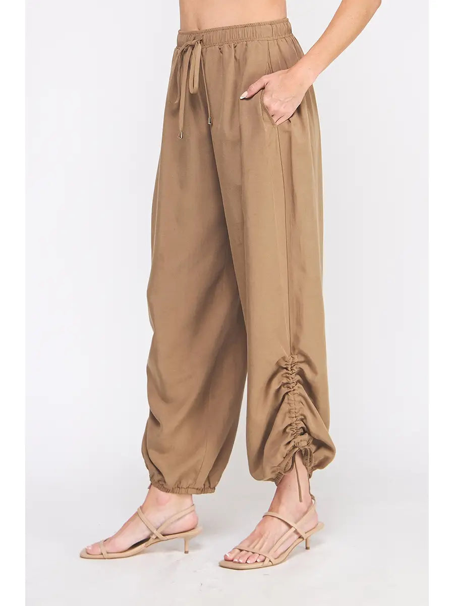 Allister Drapey Twill Adjustable Scrunch Jogger