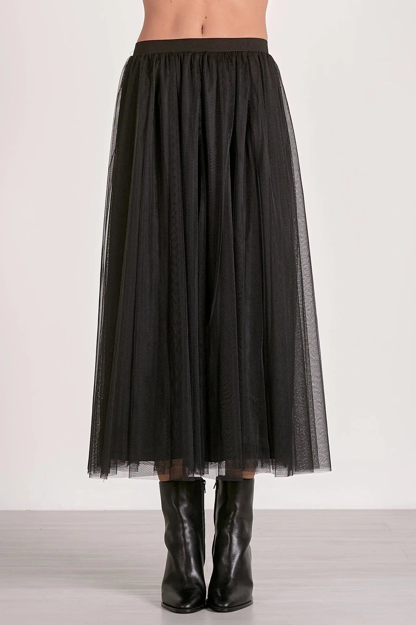 Joy Tulle Midi Skirt