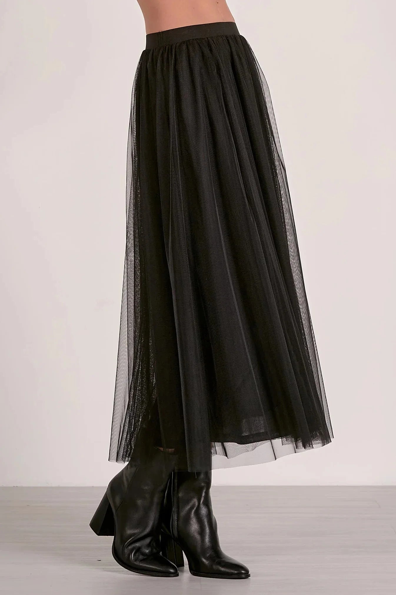 Joy Tulle Midi Skirt