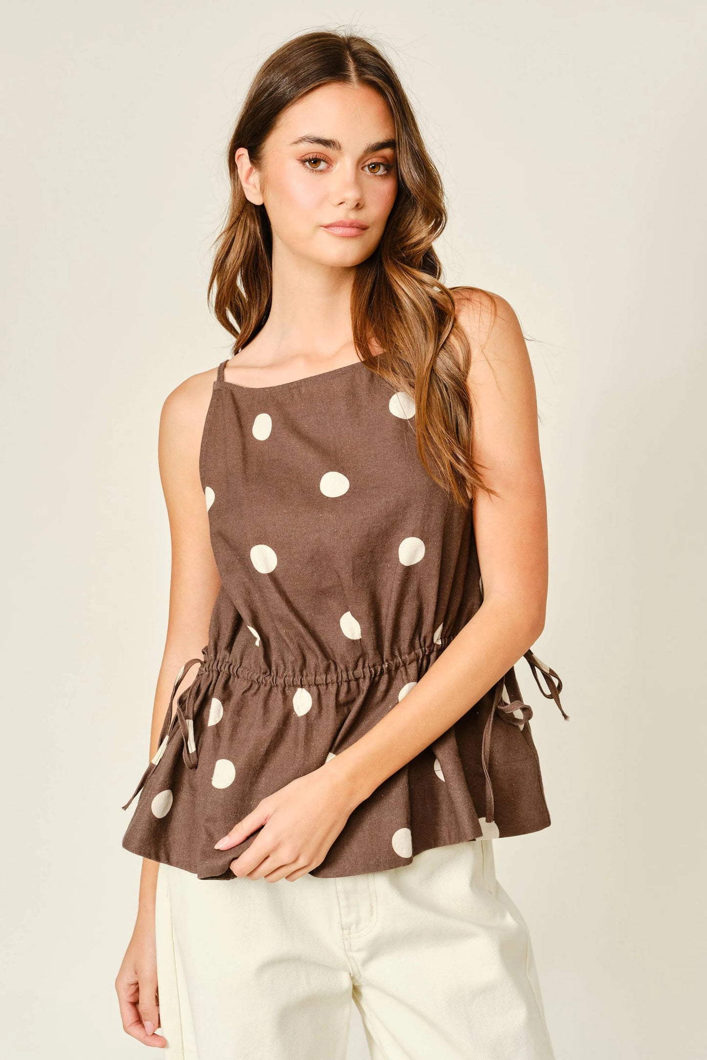 Vivien Polka Dot Baby Doll Top