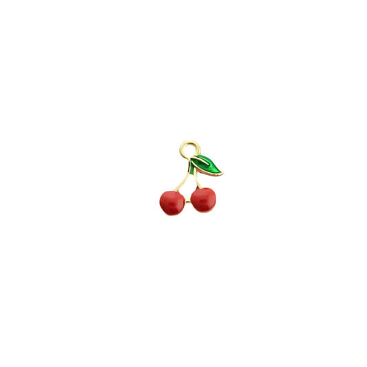 Cherry Enamel Charm