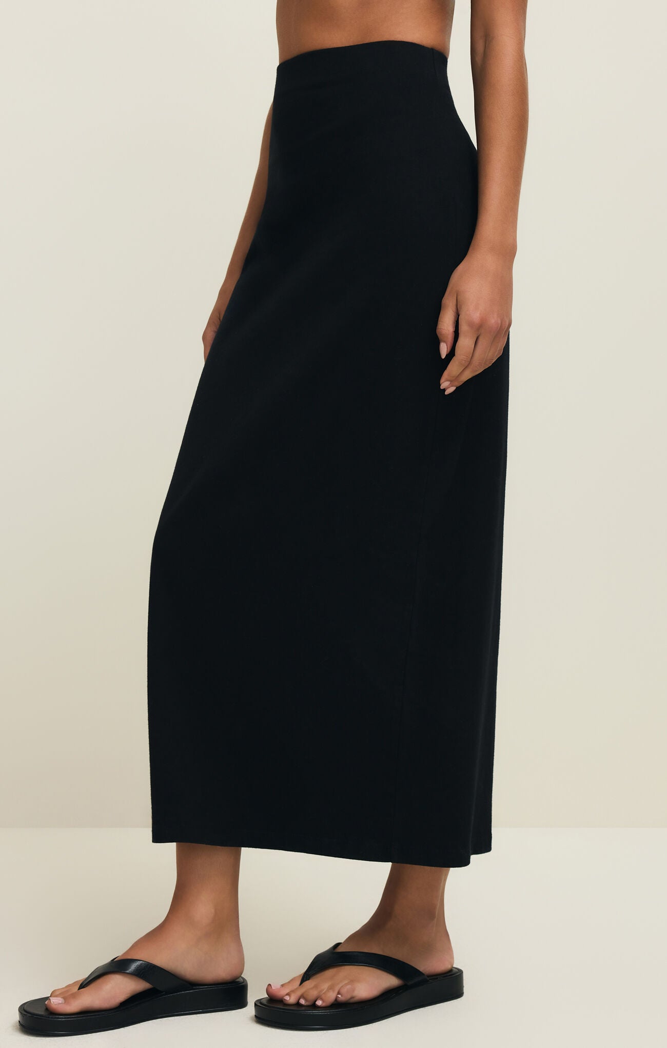 Gail Jersey Cotton Midi Skirt