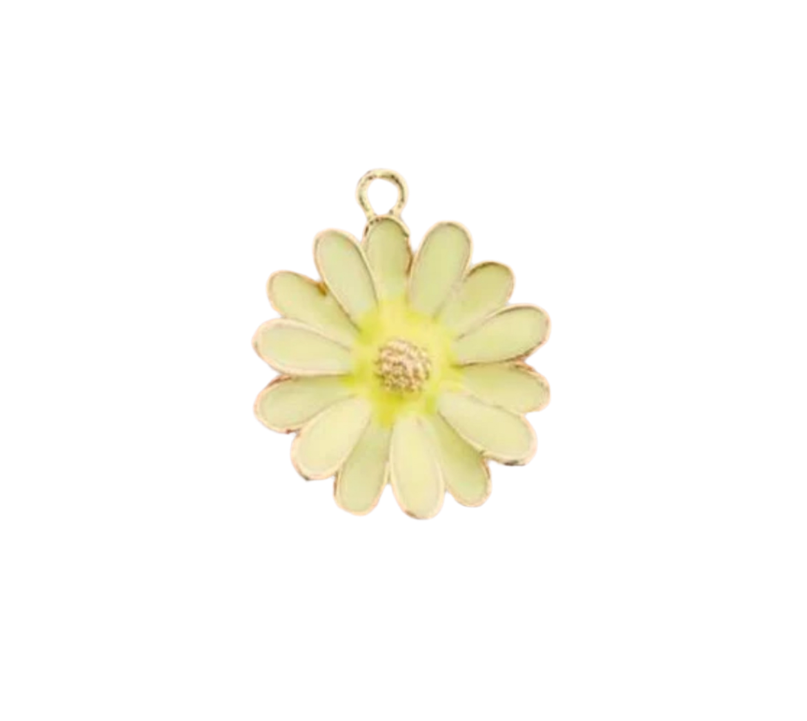 Yellow Daisy Charm