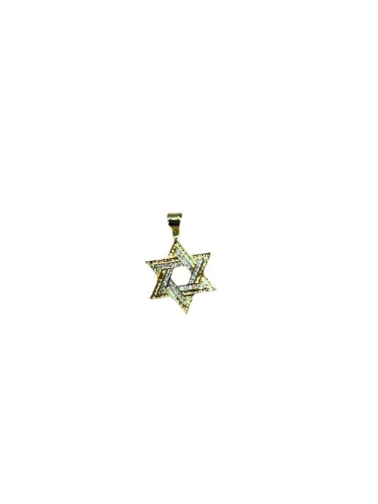 Star of David 14k Gold Filled Cubic Zirconia Charm