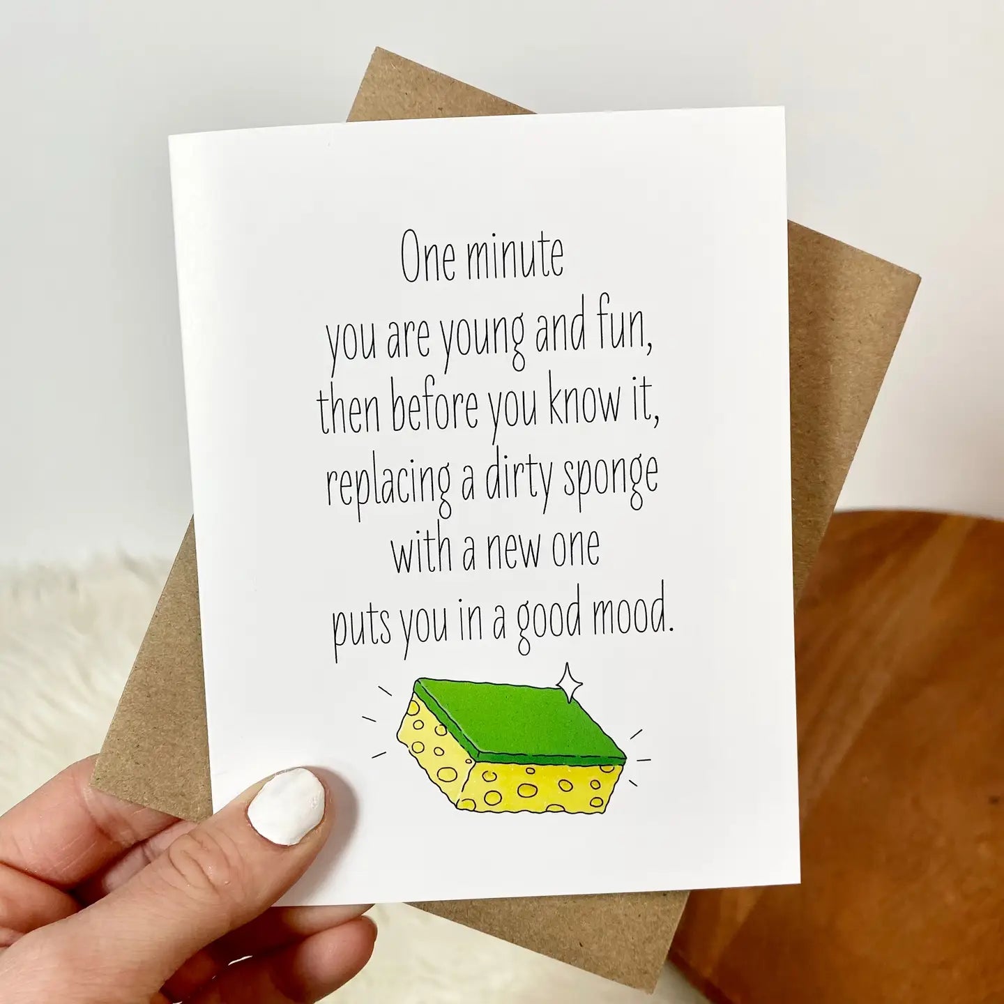 Dirty Sponge Birthday Greeting Card
