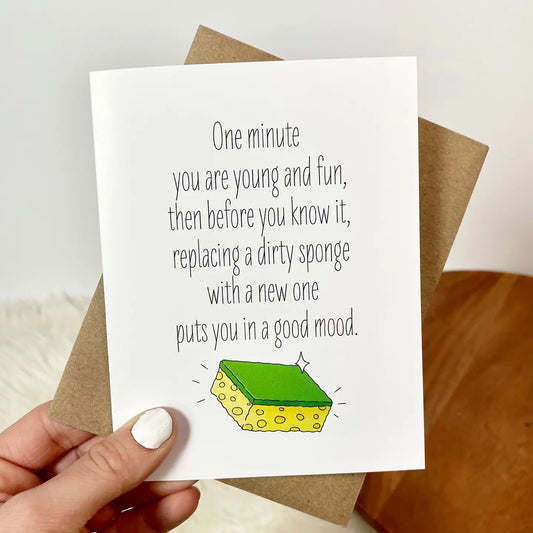 Dirty Sponge Birthday Greeting Card