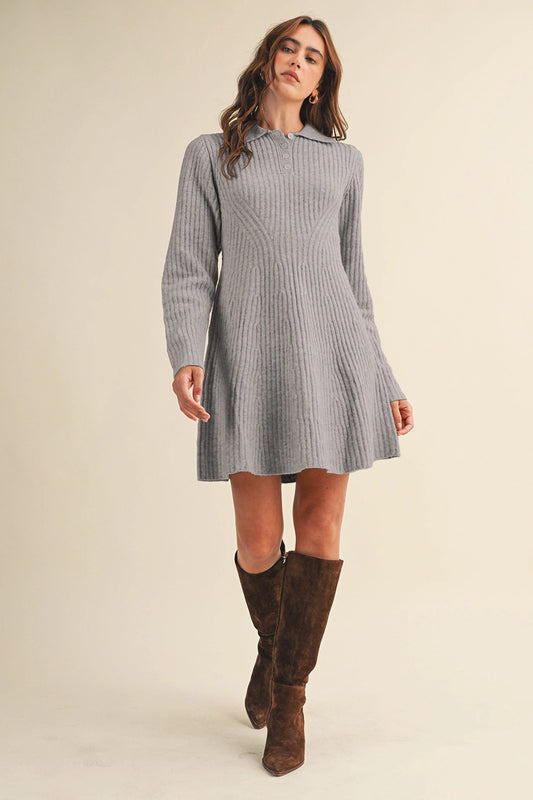 Campbell Flared Sweater Dress