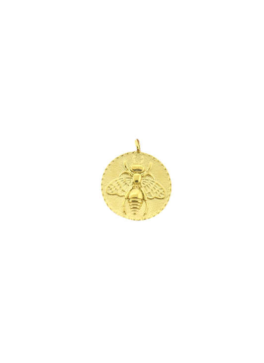 14k Gold Bee Charm