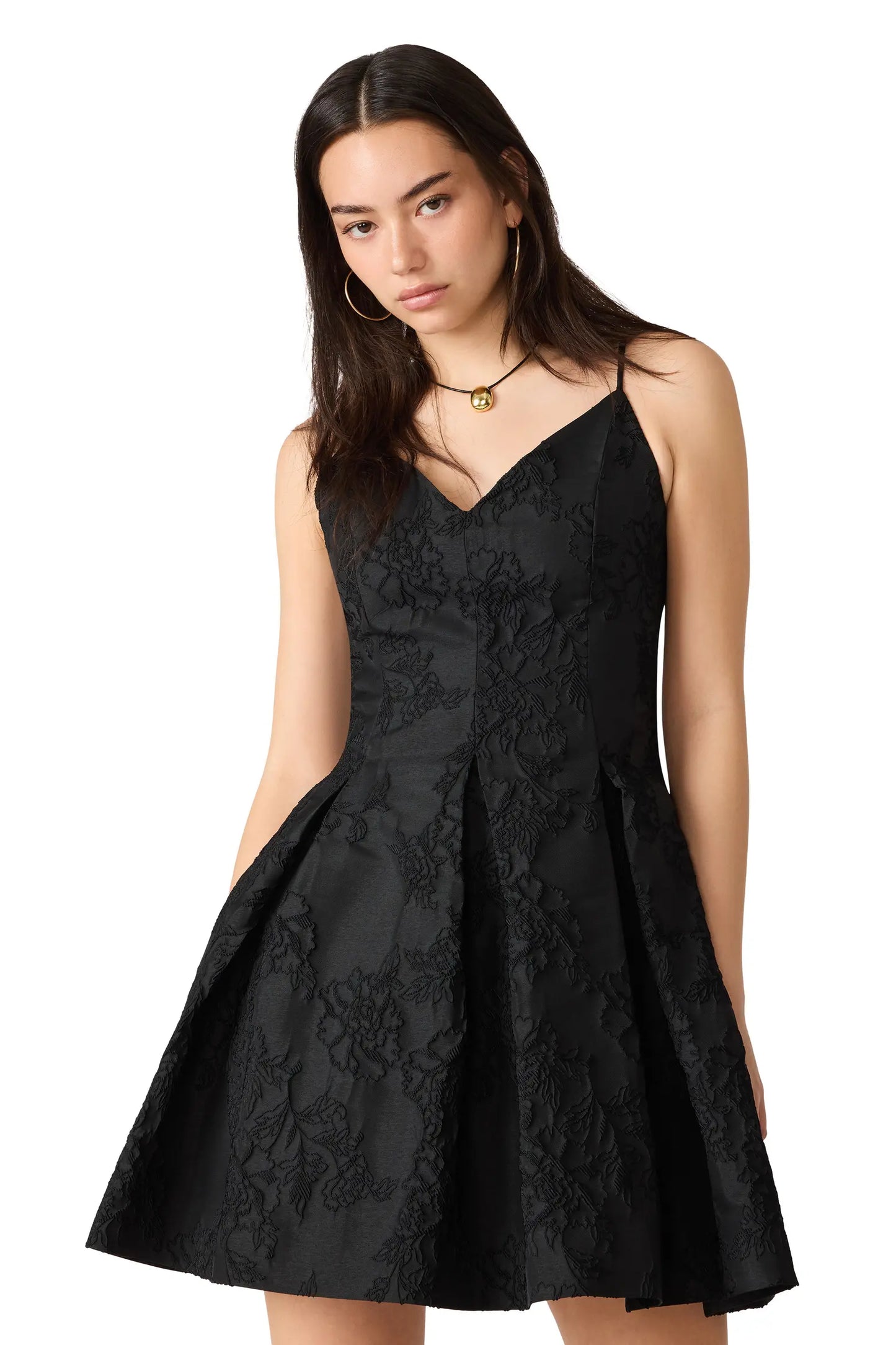 Aylani Floral Jacquard Dress