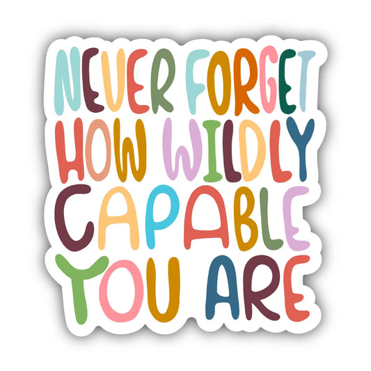 Never Forget How Sticker
