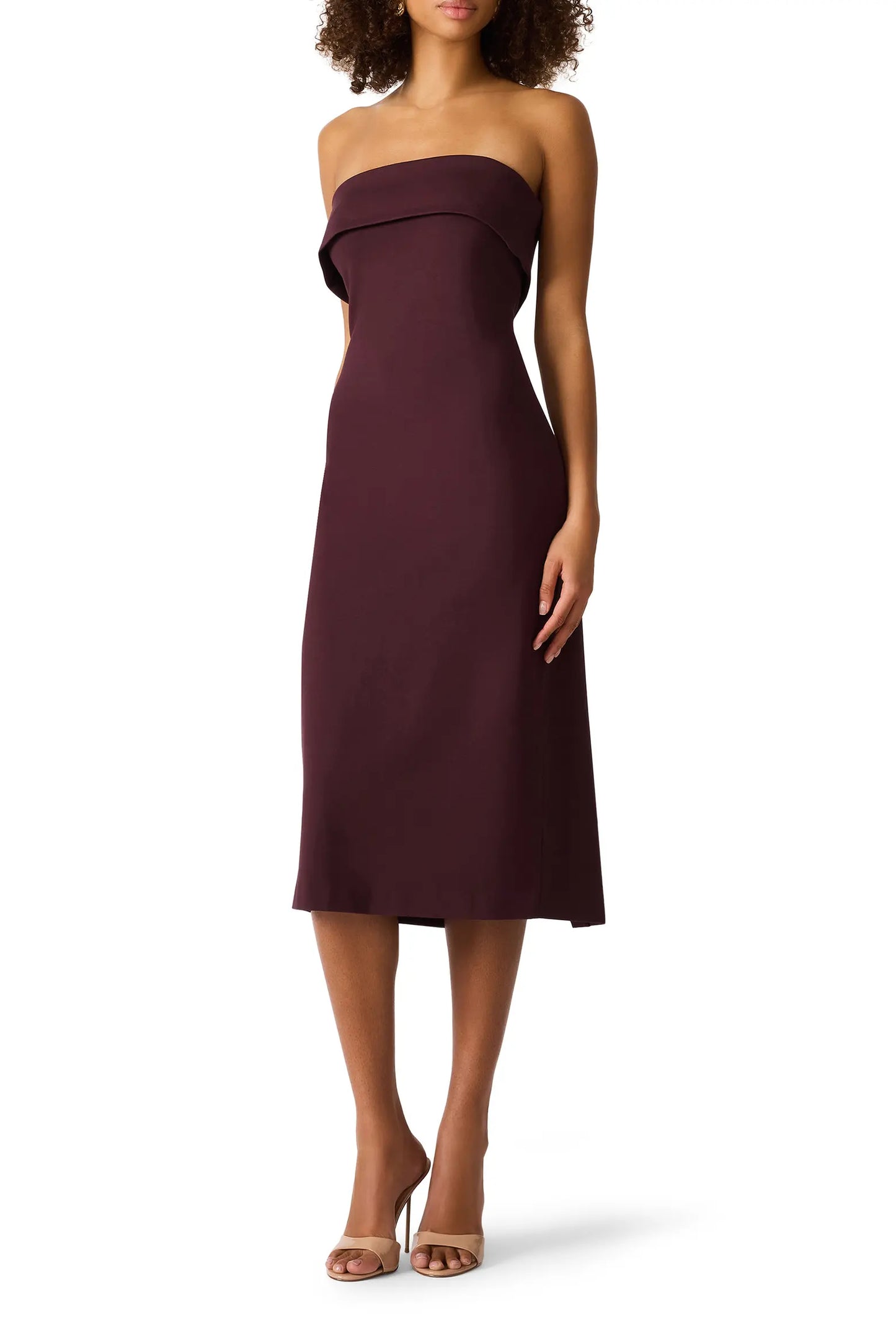 Roslynn Strapless Midi Dress