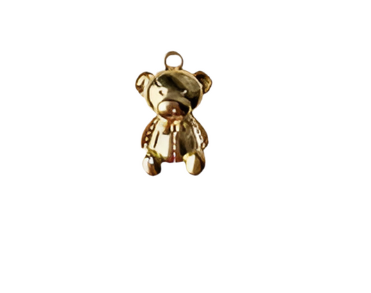 Gold Teddy Bear Charm