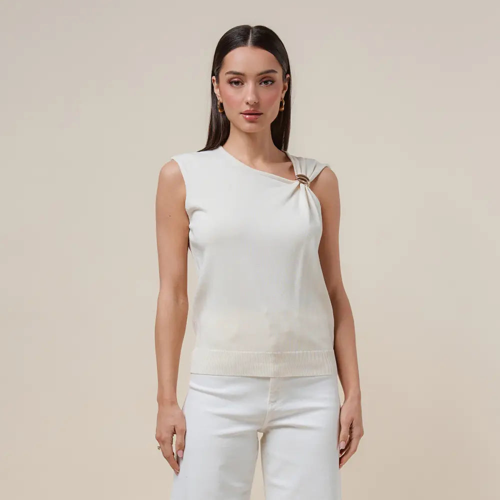 Mandy Asymmetrical Sleeveless Top