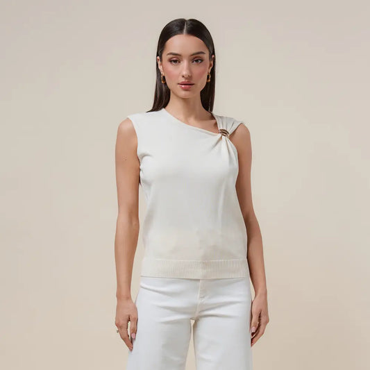 Mandy Asymmetrical Sleeveless Top