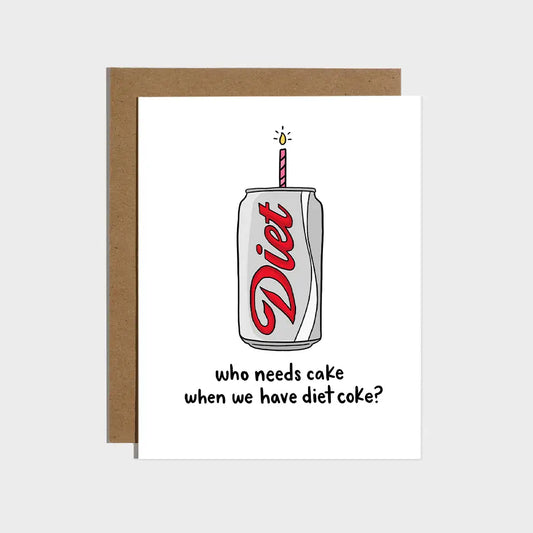 Diet Soda Birthday Greeting Card