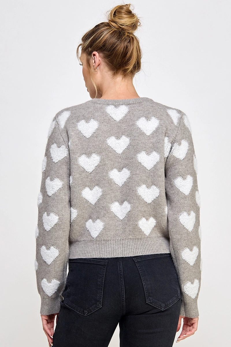Lucille Raised Heart Sweater