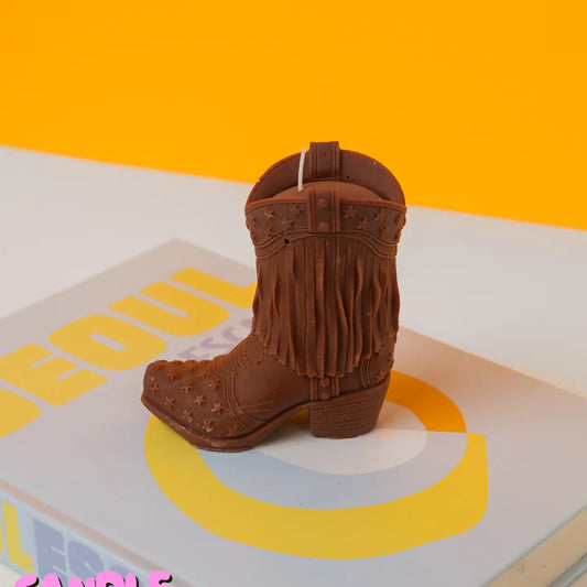 Cowboy Boot Candle