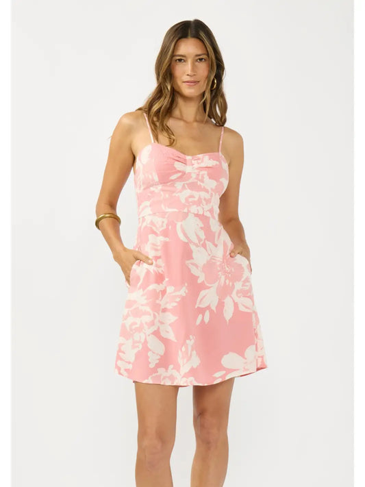 Delilah Spaghetti Strap Floral Mini Dress